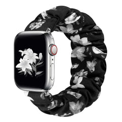 Scrunchie Elastic Nylon Apple Watch Band - 19 color options 38mm - 49mm -