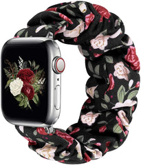 Scrunchie Elastic Nylon Apple Watch Band - 19 color options 38mm - 49mm -