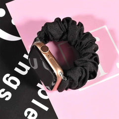 Scrunchie Elastic Nylon Apple Watch Band - 19 color options 38mm - 49mm -