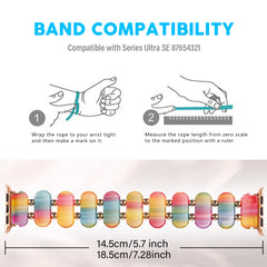 Resin Apple Watch Band - 7 Color Options 38mm - 49mm -