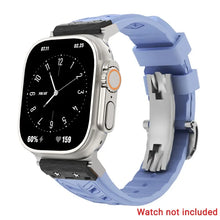 Load image into Gallery viewer, Fluoro rubber Folding Buckle Strap for Apple Watch Watch Band - 14 Colors