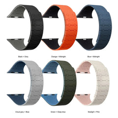 Silicone Magnetic Strap for Apple Watch Band - 6 color options 38mm - 49mm -