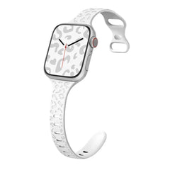 Slim Leopard Engraved Strap for Apple Watch Band - 19 Colors -