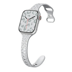 Slim Leopard Engraved Strap for Apple Watch Band - 19 Colors -