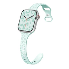 Slim Leopard Engraved Strap for Apple Watch Band - 19 Colors -
