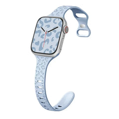 Slim Leopard Engraved Strap for Apple Watch Band - 19 Colors -