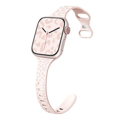 Slim Leopard Engraved Strap for Apple Watch Band - 19 Colors -
