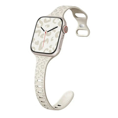 Slim Leopard Engraved Strap for Apple Watch Band - 19 Colors -