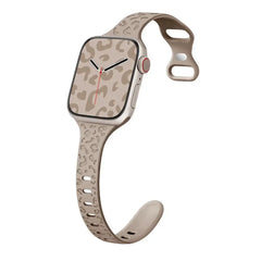 Slim Leopard Engraved Strap for Apple Watch Band - 19 Colors -