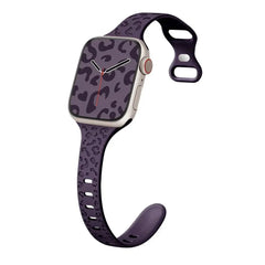 Slim Leopard Engraved Strap for Apple Watch Band - 19 Colors -
