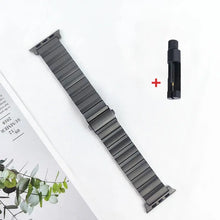 Load image into Gallery viewer, Solid Titanium Strap for Apple Watch Band - 4 Colors Axios Bands