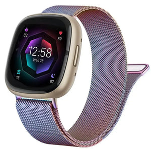 Stainless Steel  Magnetic Metal Fitbit for Versa, Versa Lite, Versa 2, Versa 3, Versa 4, and Versa Sense - 7 color options Axios Bands