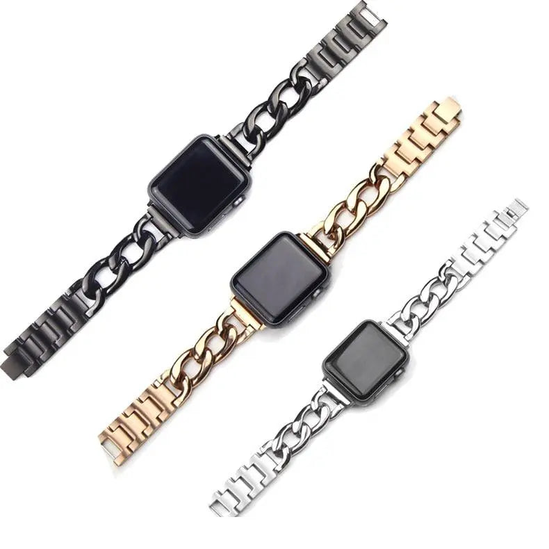 Stainless Steel Metal Apple Watch Bands 3 color Axios Bands