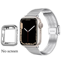 Stainless Steel Metal Bracelet Strap for Apple Watch Band - 14 Shades -