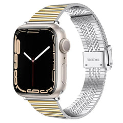 Stainless Steel Metal Bracelet Strap for Apple Watch Band - 14 Shades -