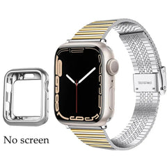 Stainless Steel Metal Bracelet Strap for Apple Watch Band - 14 Shades -