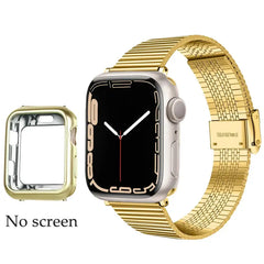 Stainless Steel Metal Bracelet Strap for Apple Watch Band - 14 Shades -