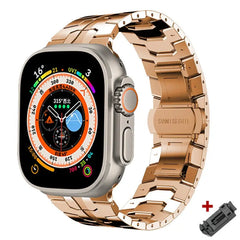 Titanium Steel Metal Apple Watch Bands - 14 color options 38mm - 49mm -
