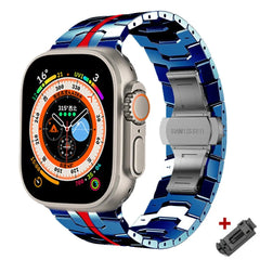 Titanium Steel Metal Apple Watch Bands - 14 color options 38mm - 49mm -