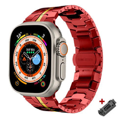 Titanium Steel Metal Apple Watch Bands - 14 color options 38mm - 49mm -