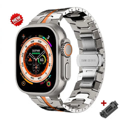 Titanium Steel Metal Apple Watch Bands - 14 color options 38mm - 49mm -