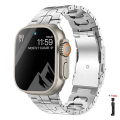 Titanium Steel Metal Apple Watch Bands - 4 color options 38mm - 49mm -