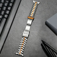 Titanium Steel Metal Apple Watch Bands - 5 color options 42mm - 49mm -