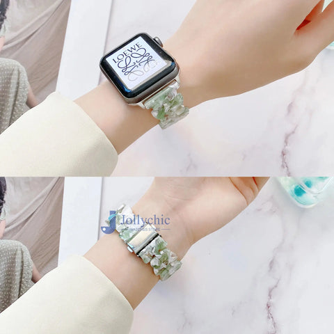 Transparent Resin Strap for Apple Watch Band 38mm to 45mm - 2 Colors -