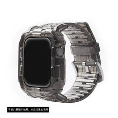 Transparent Silicone Case + Strap for Apple Watch Band - 26 Colors -