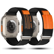Load image into Gallery viewer, Velcro Nylon Fabric Apple Watch -19 Color Options 38mm - 49mm Axios Bands
