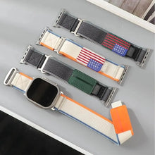 Load image into Gallery viewer, Velcro Nylon Fabric Apple Watch -19 Color Options 38mm - 49mm Axios Bands