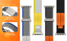 Load image into Gallery viewer, Velcro Nylon Fabric Apple Watch -19 Color Options 38mm - 49mm Axios Bands