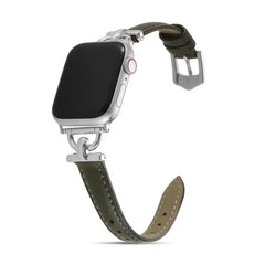Women Slim Leather Wristband Strap for Apple Watch Band - 18 Colors -