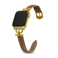 Women Slim Leather Wristband Strap for Apple Watch Band - 18 Colors -