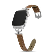 Women Slim Leather Wristband Strap for Apple Watch Band - 18 Colors -