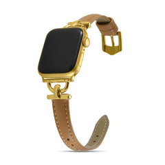 Women Slim Leather Wristband Strap for Apple Watch Band - 18 Colors -