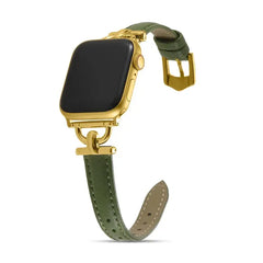 Women Slim Leather Wristband Strap for Apple Watch Band - 18 Colors -