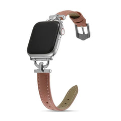 Women Slim Leather Wristband Strap for Apple Watch Band - 18 Colors -