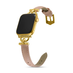 Women Slim Leather Wristband Strap for Apple Watch Band - 18 Colors -