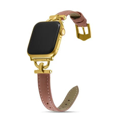 Women Slim Leather Wristband Strap for Apple Watch Band - 18 Colors -