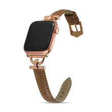 Load image into Gallery viewer, Women Slim Leather Wristband Strap for Apple Watch Band - 18 Colors Axios Bands