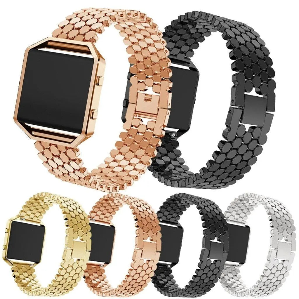 Fitbit blaze bands rose on sale gold