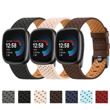 Load image into Gallery viewer, Leather Fitbit Band for Versa 3/4 and Sense 1/2 - 7 Color Options Axios Bands
