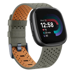 Leather Fitbit Band for Versa 3/4 and Sense 1/2 - 7 Color Options - 