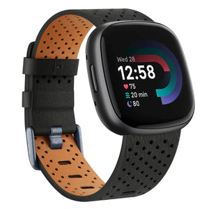 Leather Fitbit Band for Versa 3/4 and Sense 1/2 - 7 Color Options Axios Bands