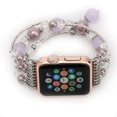 Beaded Apple Watch Band Bracelet - 4 color Options  38mm - 49mm - 