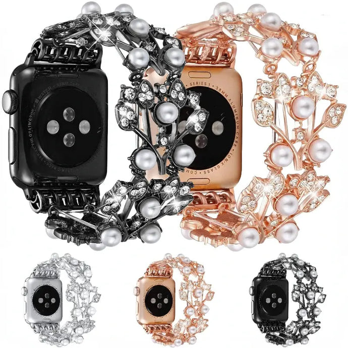 Beaded Apple Watch Band Bracelet - 4 color Options 38mm - 49mm Axios Bands