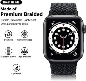 Braided Solo Loop For Nylon Fabric Apple Watch Bands - 43 color options 38mm - 49mm Axios Bands