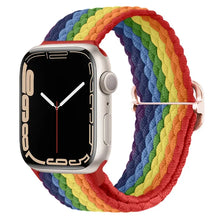 Load image into Gallery viewer, Braided Solo Loop For Nylon Fabric Apple Watch Bands - 43 color options 38mm - 49mm Axios Bands
