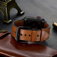 Load image into Gallery viewer, Breathable Leather Apple Watch Bands - 4 color options 38mm - 49mm Axios Bands